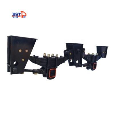 China Semi Trailer 20T*2 Germany Suspension Thickness 10mm 2 Axle With Leaf Spring for sale