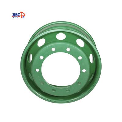 China Steel Truck Trailer Ring Wheel Rim Accessories For 22.5 Tires Trailer Rims for sale