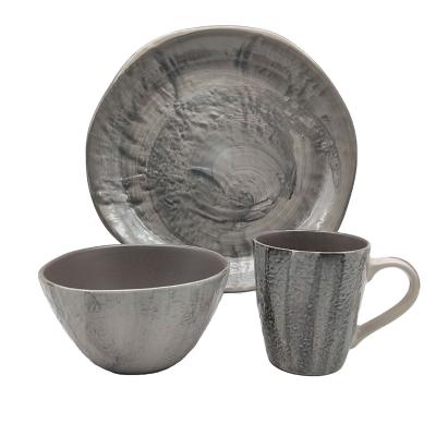 China Hot Sale Sustainable Wholesale Household Cheap Stoneware Dinnerware Sets Indian Dinnerware for sale