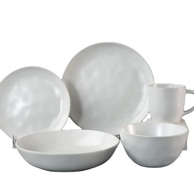 China Viable Hot Wholesale Cheap White Tableware Handmade Tableware for sale