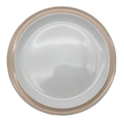 China Viable Hot Wholesale Wholesale Cheap Tableware Beige Ceramic Dinner Set Dinnerware Sets for sale