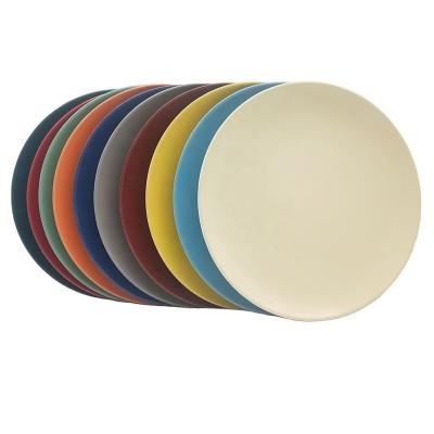 China Cheap viable hot sale wholesale household colorful cream gray green blue yellow red orange cream ceramic dish for sale