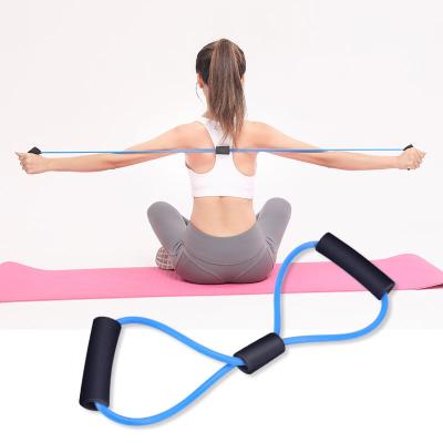 China Custom Body Workout Band Resistance Bands For Women 8 Shaped Resistance Band For Body Fitness for sale