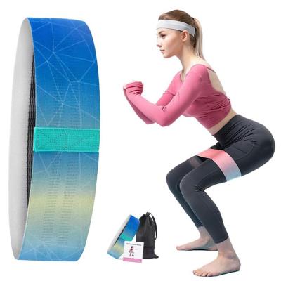 China Pink Durable Women High Elasticity Body Shaping Hip Leg Fitness Fabric Three Resistance Level Hip Band for sale