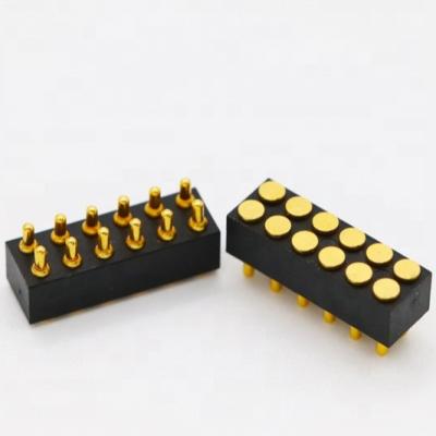 China High Quality Brass PCB 2.5mm Pitch Male Connector Row 12pin PCB Double Pitch Through Hole Male Connector for sale