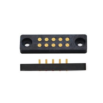 China Cheap and easy to use wholesale custom female pin gold plated battery connector pcb pogo pin 10pin for sale