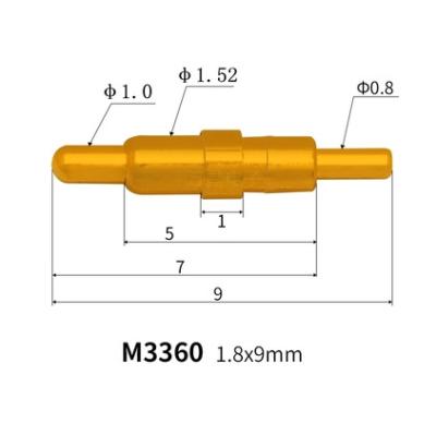 China PCB 24V 5A 3604 High Current Spring Equipment BRASS Power Supply Gold Plated Connectors) ( for sale