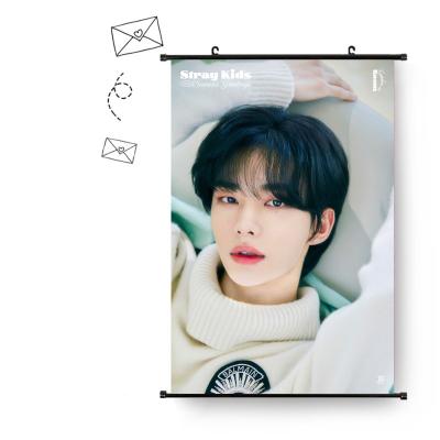 China Wholesale KPOP KPOP Idol Stray Kids 2022 Season's Greetings Photo Tapestry Fabric Poster Hanging Picture for sale