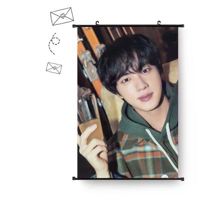 China Wholesale KPOP KPOP Idol Bangtan Boys 2021 Holiday Small Photo Hanging Picture Collection Wishes Tapestry Fabric Poster for sale