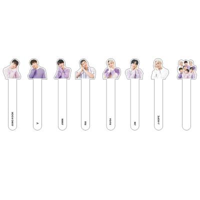 China Bangtan South Korean Wholesale Transparent Boys Sweet Dream Japan Fanclub Group Kpop Landmark Photo Acrylic Prop for sale