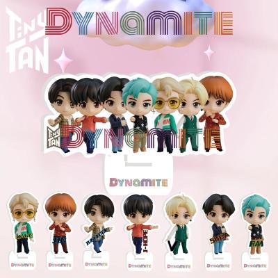 China Wholesale South Korean Boys Transparent Standee TinyTAN Bangtan Cartoon Group Kpop Acrylic Stand for sale