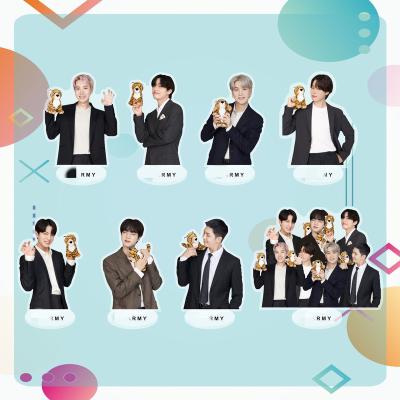 China 2022 Wholesale South Korean Transparent Standee Bangtan Boys Group Kpop Acrylic Happy New Year Stand for sale