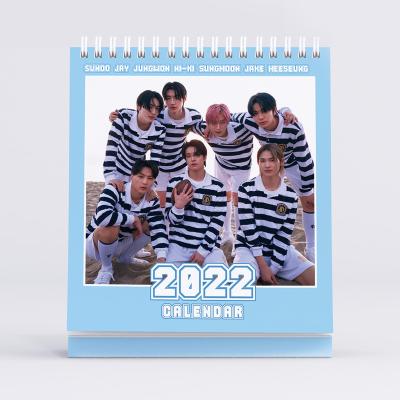 China Wholesale South Korean Kpop Group Enhypen 2022 Wall Calendar Desk Calendar for sale