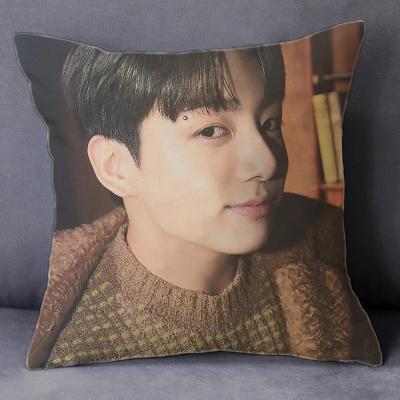 China Wholesale PORTABLE KPOP Idol Bangtan Boys 2021 Holiday Collection Wishes Pillow Case Cushion Cover Small for sale