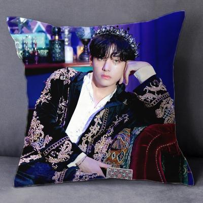 China 2022 KPOP Idol Bangtan Season's Greetings Prediction Wholesale Boys PORTABLE Cut Pillow Case Cushion Cover for sale