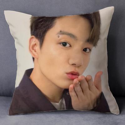 China 2021 Wholesale KPOP Idol Bangtan Boys Japan Fanclub PORTABLE Pillow Case Cushion Cover for sale