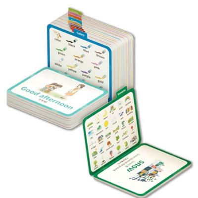 China Custom Early Early Education Word Machine Cloth Playing English Learning Flash Card With For for sale