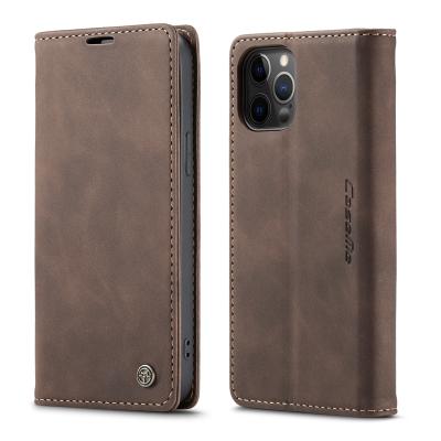 China Retro Flip Leather Phone Case Caseme Brand Flip Stand Wallet PU Cell Phone Cover Case For iPhone 11 12 Pro Plus 8 7 6 6S Max Max Mini X XR XS for sale