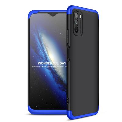 China 3 In 1 Hard PC Case GKK Brand Shockproof 3 In 1 Hard PC Cell Phone Plastic Accessories Bags Protective Back Cover Case For Xiaomi Poco M3 for sale