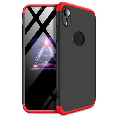 China 360 Degree 3 in 1 Original GKK Case Shockproof 360 Degree Full Coverage 3 in 1 Cell Phone Hard Case Shield PC Frosted Back Cover for iPhone XR for sale