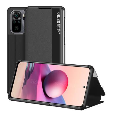 China New Arrivals Smart Wake Sleep Flip Case New Arrivals Smart Auto Sleep Wake Function Leather Stand Leather Flip Cover Mobile Phone Case Coque For Xiaomi Redmi Note 10 / Note 10S for sale