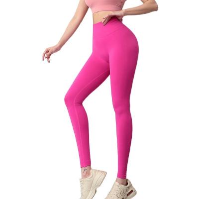 China European and American Peach Hip Fitness Seamless Pants Running Sports Bottom Tights Lifting Hips High Waist Elastic Yoga Seamless Pants for sale