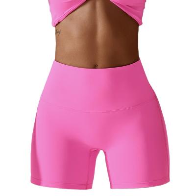 China QUICK DRY Sports, Running, Fitness, Cycling, Quick Dry, Breathable, Naked Feeling, Hip Lifting, Tight-Fitting, High Waisted Yoga Shorts for sale