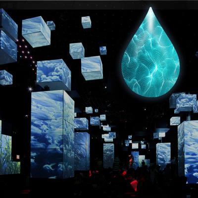 China Indoor Business Advertising & Outdoor Creative Drop LED Screen Water Decoration Indoor Pixel LED Screen Customized Small Pixel LED Display for sale