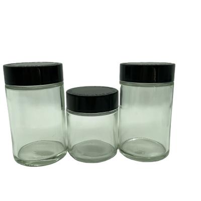 China Child Wide Recyclable Glass Recyclable Food Jar Candy Freshness Preservation Mouth Glass Jars for sale