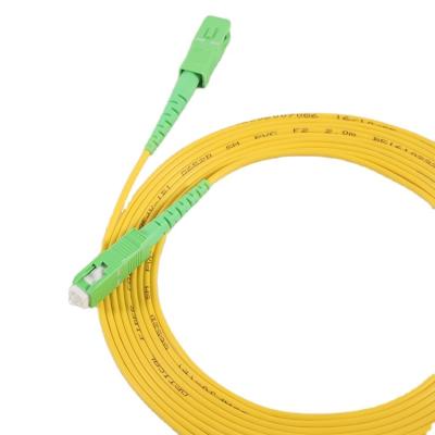 China Outdoor FTTH Fiber Preterminated Cable SC/APC SM G652D Cable With Pull Sleeve for sale