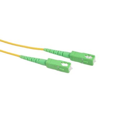 China FTTH SC/APC Low Price SM G652D Single Mode 2.0mm Single Mode 2.0mm Simplex Jumper 3M for sale