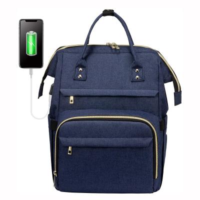 China With USB Ladies Laptop Backpacks Fashion Waterproof Anti-theft USB Smart Travel 15.6 Inch Laptop Backpacks Bag for sale