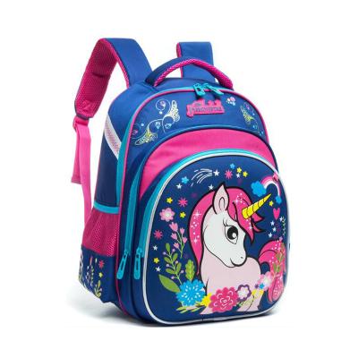 China Fashion Waterproof Goods Kid Girl Bags School Backpack Cartoon Polyester School Backpack Lightweight Waterproof Printing Bags for sale