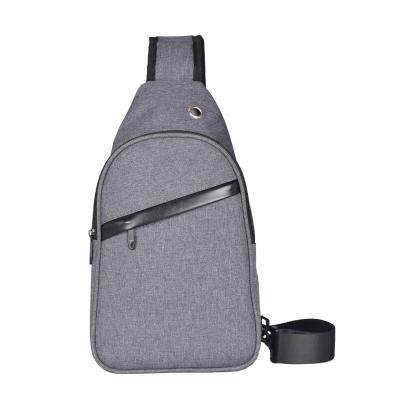 China Outdoor Sports Fitness Chest Recycling Bags For Men Leisure Waterproof Polyester Cross - Body Pack Shoulder Sling Trunk Messenger Bag for sale