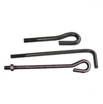 China Steel J-bolt with nut and gasket fabrication for concrete for sale