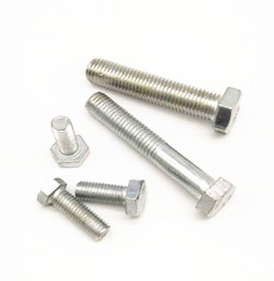 China Galvanized Full Thread Half Thread Carbon Steel 4.8 Single Color Construction Bolt And Nut for sale