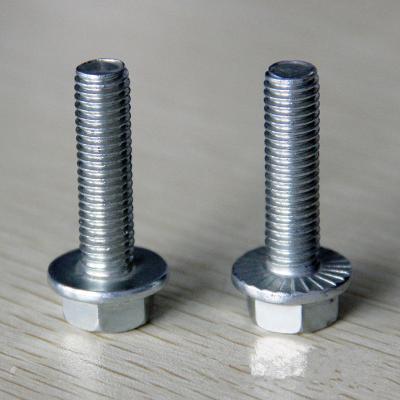 China Steel hex flange bolt and flange nut for sale