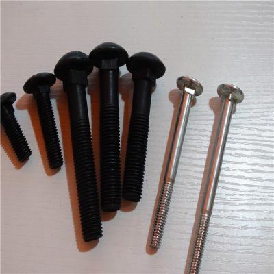 China High Quality Flat Head M4 Carriage Bolt Stainless Steel Carbon Steel DIN Top Galvanized: ISO9001 4.8 CN Galvanized; HEB E-003 for sale