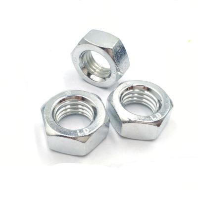 China Heavy industry factory supply high quality galvanized carbon steel size m6 hex nut for sale