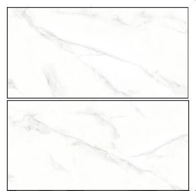 China Glazed Metal Tiles Bathroom Cheap White And Gray Marble Ceramic Tiles, Wholesale Carrara White Ceramic Marble Tiles, Wall Ceramic Tiles Price for sale