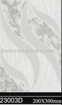 China Glazed Metallic Tiles 200*300mm Glazed Ceramic Bathroom Wall Tile for sale