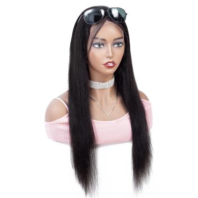 China Directly Ready to Ship Straight Malaysian Hair Lace Frontal Wig Pre Plucked 13X4 13X6 Transparent Big Lace Wigs Stock Wholesale for sale