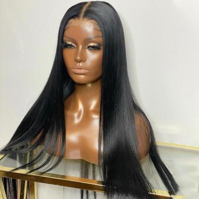 China Yeswigs Full Hd Lace Front Wig Peruvian Cuticle Aligned Straight Virgin Hair Lace Closure Wig For Color Women Hair for sale