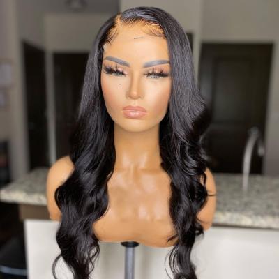 China Cheap Natural Human Hair Hd Lace Front Wig Body Wave Full Wave Brazilian Hair Raw Full Wave Human Hair Extension Lace Closure Wig Vendor for sale