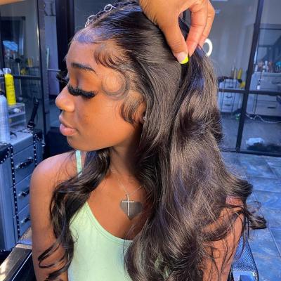 China Lace Front Closure Wigs Pre Plucked Hd Virgin Body Wave Human Hair Cuticle Aligned Raw Brazilian Full Body Wave YesWigs For Black Women for sale