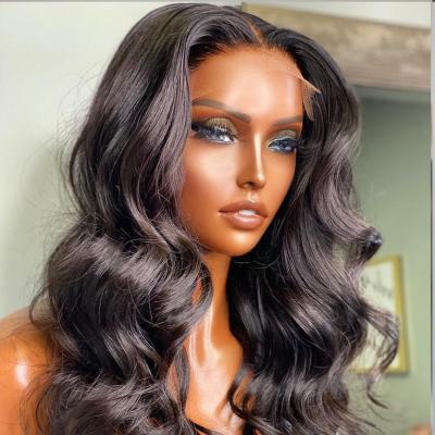 China Lace Front Wig Cheap Transparent Glueless Hd Body Wave Body Wave Virgin Brazilian Hair Full Lace Frontal Wig Hair for sale