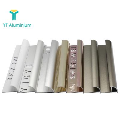 China Aluminum Trim Floor Tile And Aluminum Trim Flexible Metal Profile D Decoration Profile Ceramic Tile For Flooring Ceramic Tile Trim for sale