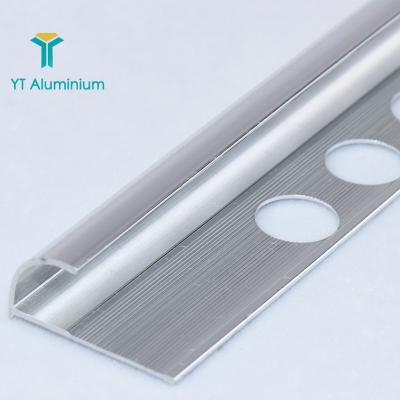 China Aluminum ceramic metal trim l shape tile protection tile decoration tile corner edge trim for chrome wall tile trim for sale