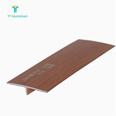 China Tile Pad Tile Decoration Aluminum Transition Strips Ceramic Tile Edge Trim T Shaped Beading Chrome For Floors for sale