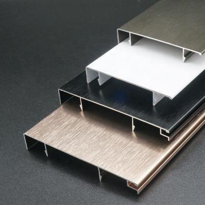 China Modern skirting board with cable wall plinth aluminum skirting board for sale